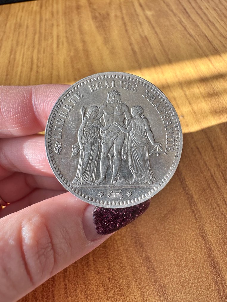 France. 5 Francs 1876-A Hercule (No reserve price) #1.0