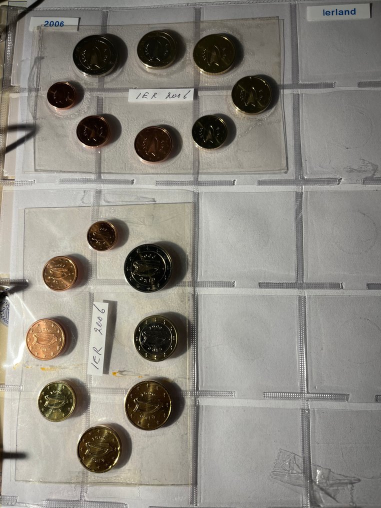 Irland. Series 1 Cent - 2 Euro 2002/2014 (11 series) (Ingen reservasjonspris) #3.2