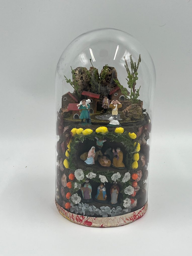 Nativity scene - Earthenware, Glass - Belen urn - 28 cm #1.0