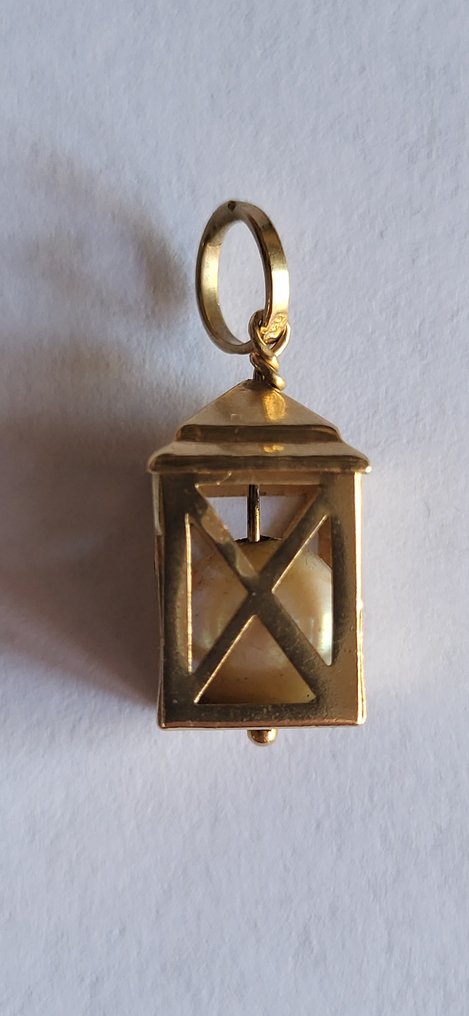 Pandantiv - 18 ct. Aur galben Perlă - Ciondolo lanterna din aur #4.3