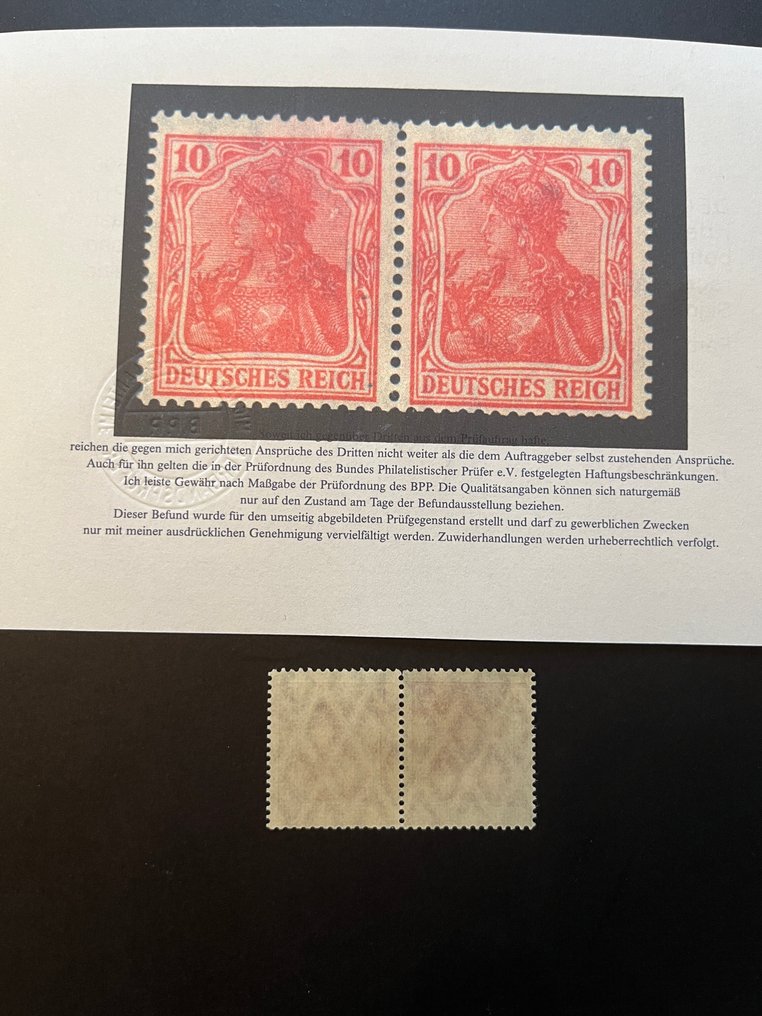 Cesarstwo Niemieckie 1919 - presję wojny - Mi-Nr. 86 II f #1.0