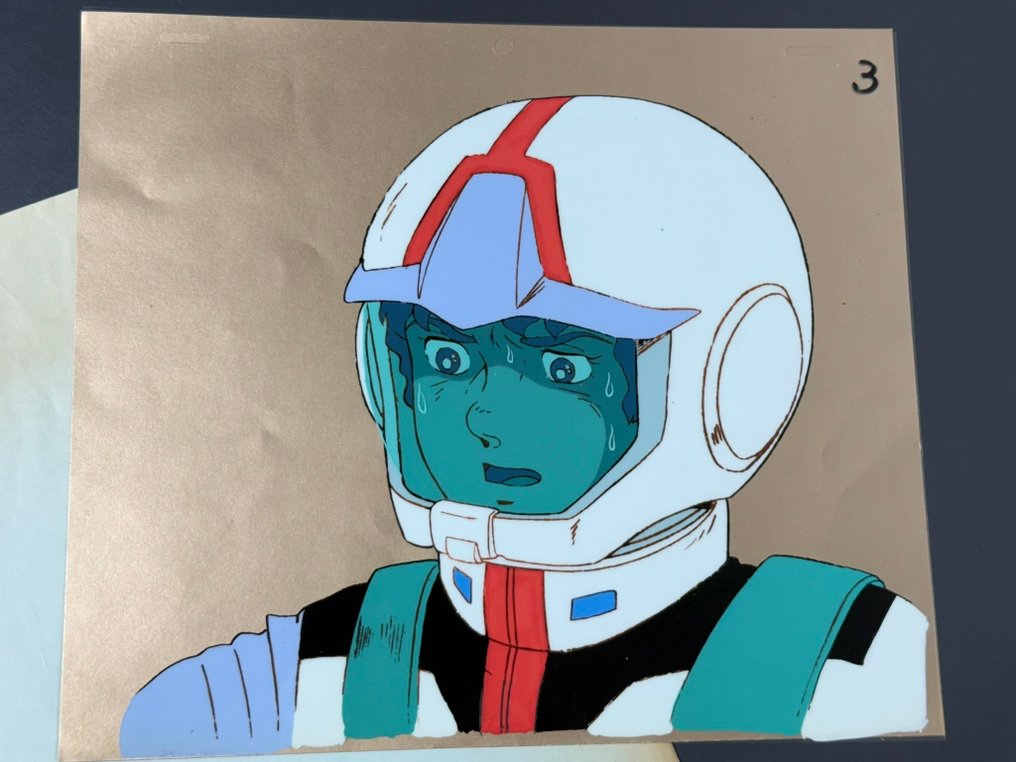 Nippon Sunrise - Original animation cel of Amuro Ray, with studio envelope! - Mobile Suit Gundam (1979/80) #2.1