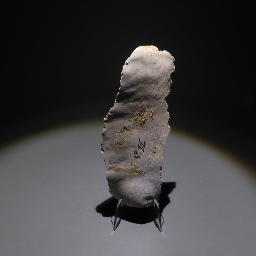 新石器時代 燧石 工具。Spiennes,公元前4500-3500年。高12厘米。西班牙进口许可证。 (沒有保留價) #3.2