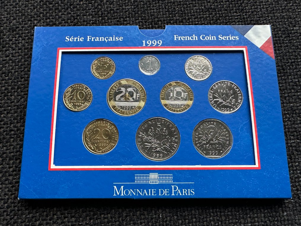 Frankrijk. Mint Set (BU) 1999 (10 munten)  (Zonder minimumprijs) #1.0