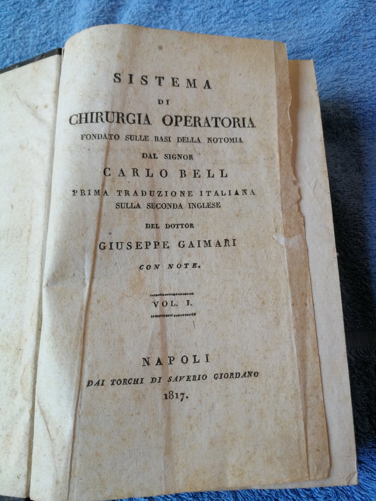 Carlo Bell - Sistema di chirurgia operatoria - 1817 #1.0