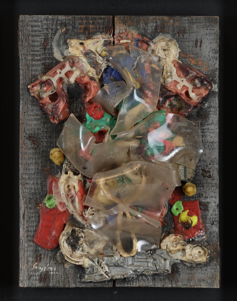 Ad Snijders (1929-2010) - Materie op hout #1.0