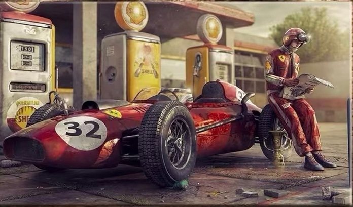 XXL Raceprint 法拉利与司机 - Ferrari - Formula 1 #3.2