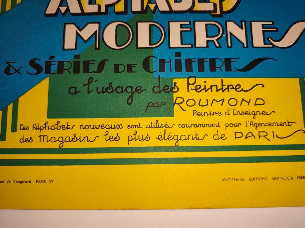Ligel - 32 Alphabet moderne & séries de chiffres a l'usage des peintres - 1930 #1.0
