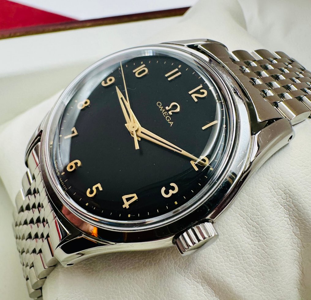 Omega - Vintage Jumbo - Black Gilt Dial - cal. 283 - No reserve price - 2640-8 SC - Men - 1952 #4.3