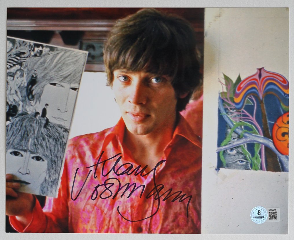 Klaus Voormann - Signed photo with Beckett COA #1.0