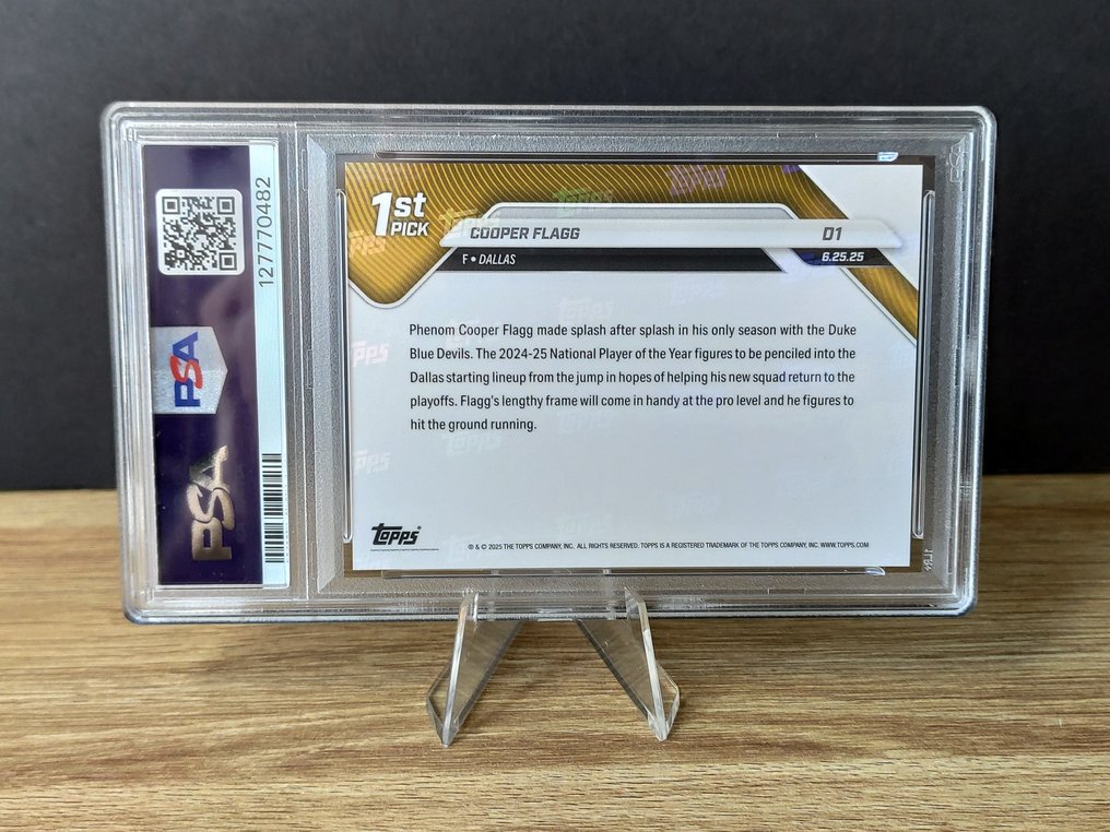 Topps Now Cooper Flagg #D1 Draft Night - PSA 10 Graded card #2.1
