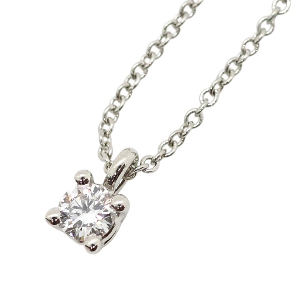 Tiffany & Co. - 吊墜頸鏈 - Solitaire Diamond Pendant 鉑金 -  0.17ct. tw. #1.0