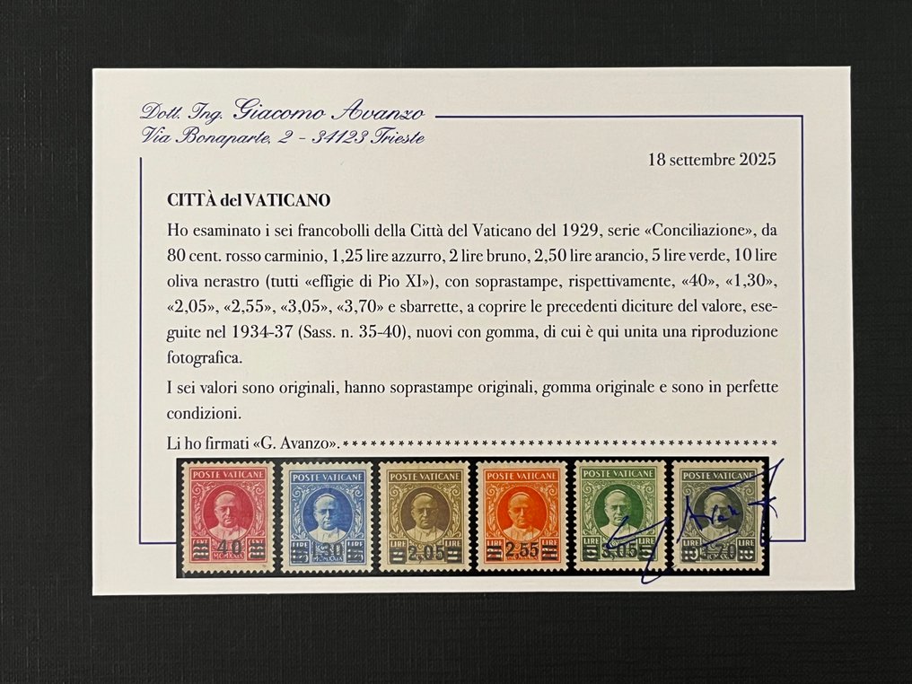 梵蒂冈城 1934 - 梵蒂冈 - 新临时系列带橡胶 #2.1