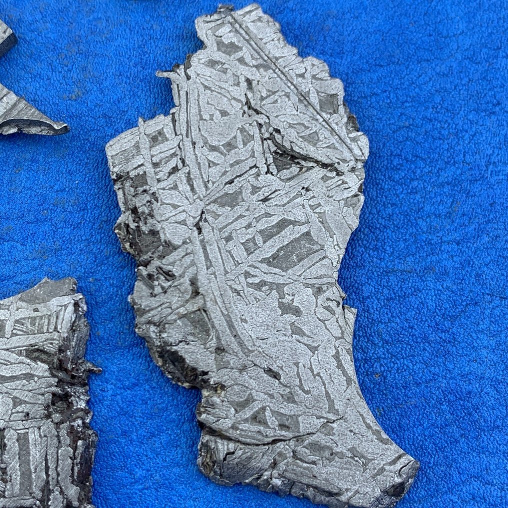 100,5 g av fragment av ren järnmeteorit från Aletai järn meteorit - 100.5 g - (4) #3.2