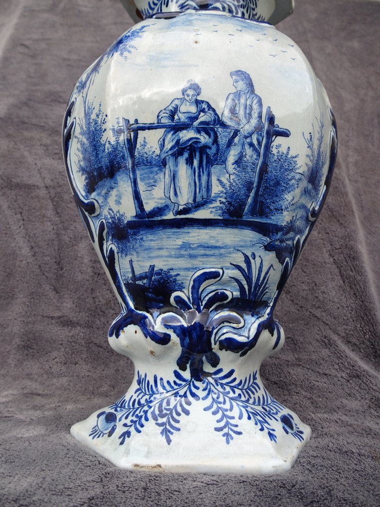 Delft, Plateelbakkerij - Βάζο με καπάκι - Delftware #2.1