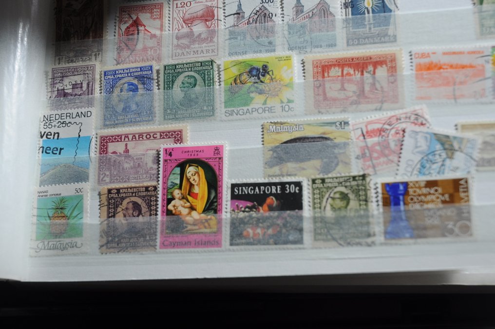 世界  - 整理批次，包含多个国家，在一堆库存簿中（247 张照片）。 #3.2