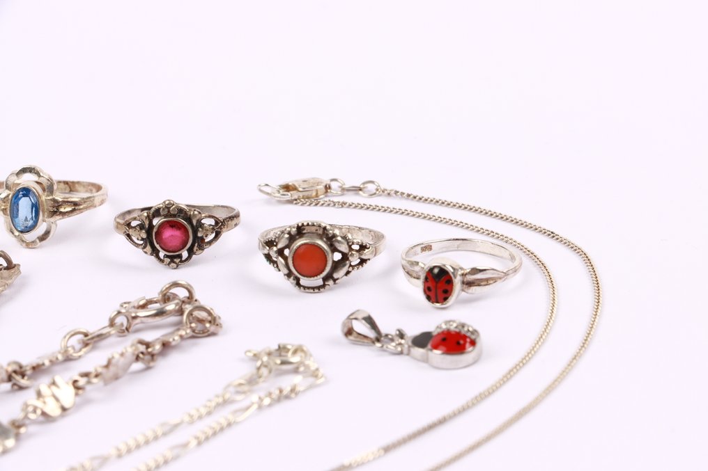 Zonder minimumprijs - Ring Zilver - veel kindersieraden #3.2