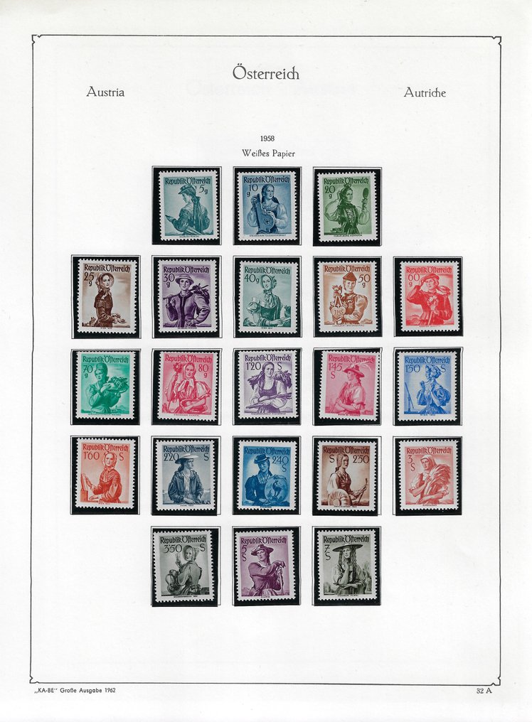 Αυστρία 1948/1958 - Συλλογή: Αυστριακές λαϊκές φορεσιές #1.0