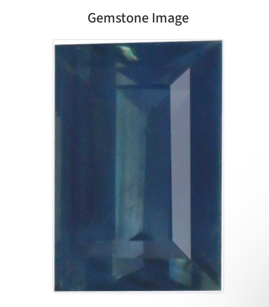 Zonder minimumprijs - 1 pcs Blauw Saffier - 1.33 ct - nternational Colored Gemstone Association (ICA GemLab) - NO HEAT SAPPHIRE #1.0