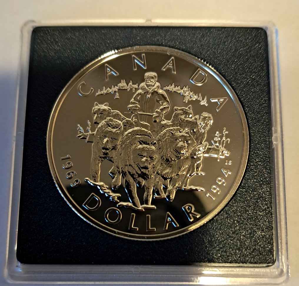 Canada. Dollar 1994 RCMP Dog Team Patrol (No reserve price) #1.0