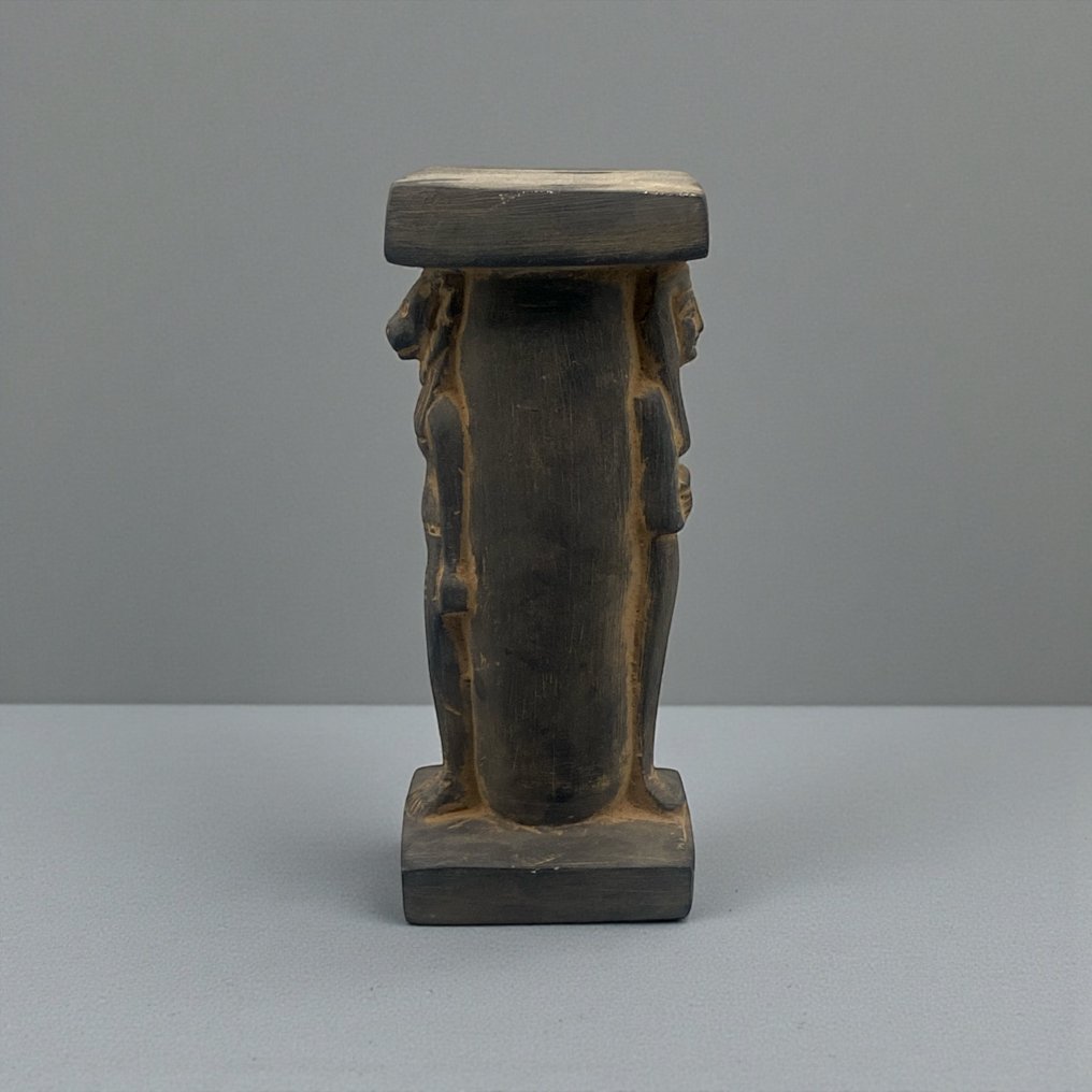 Αντίγραφο της αρχαίας αιγυπτιακής Διπλές όρθιες φιγούρες της Sekhmet και ενός θεού σε μούμια μορφή.  (χωρίς τιμή ασφαλείας) #2.1