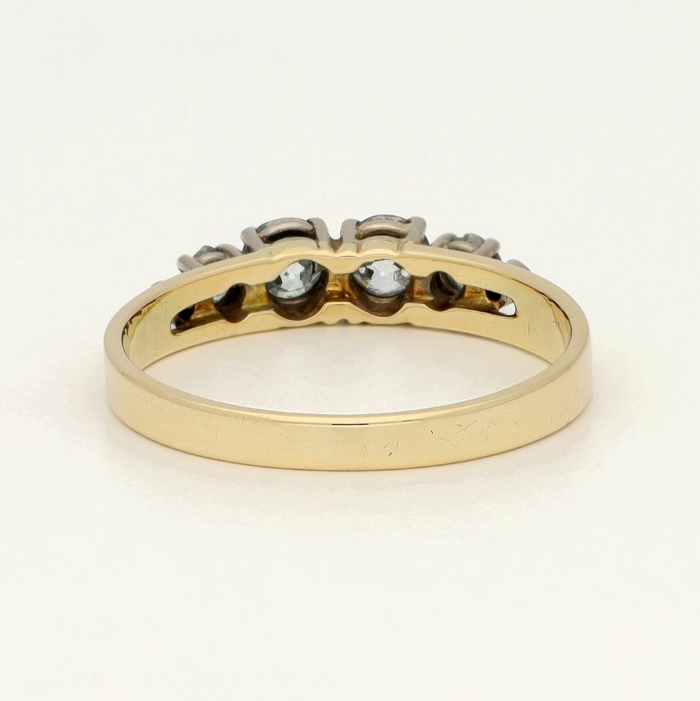 戒指 - 14 克拉 黃金 鉆石 (天然)  #3.2