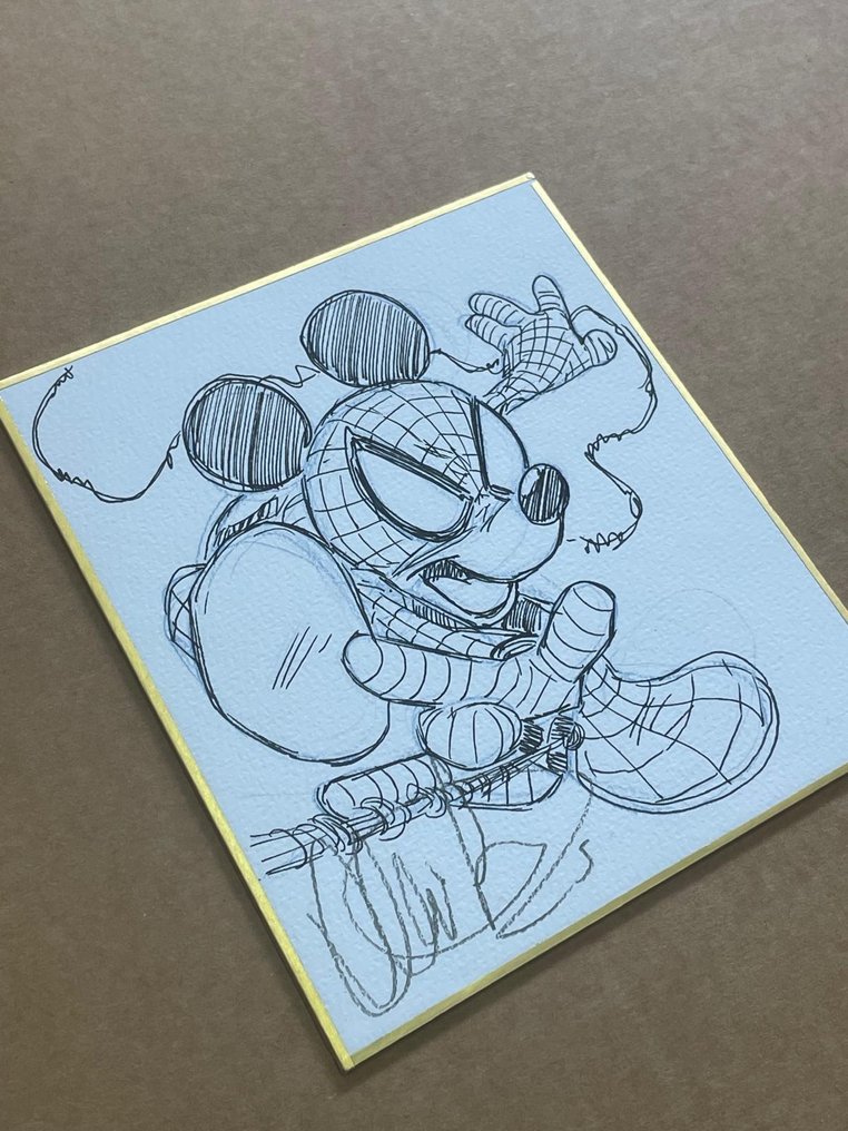 Claudio Sciarrone - 1 Original drawing - Topolino, Spider-Man - Shikishi - 2025 #3.2