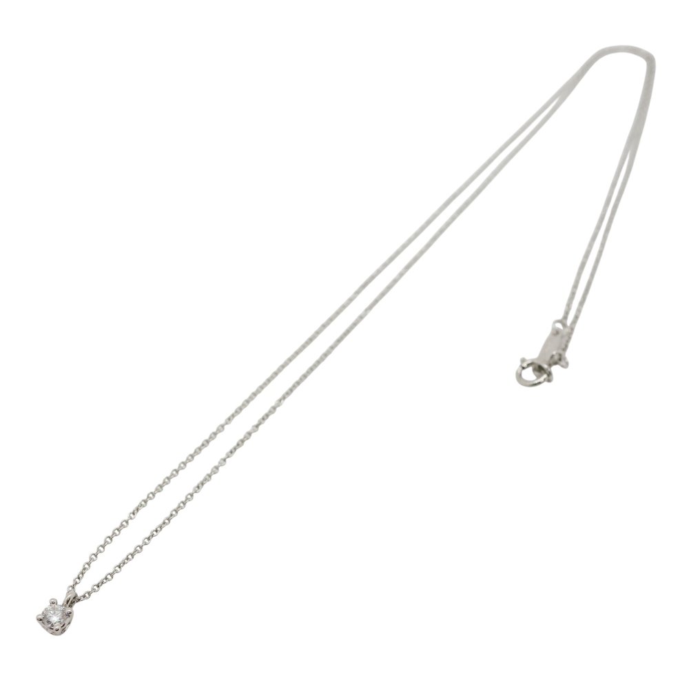 Tiffany & Co. - 吊墜頸鏈 - Solitaire Diamond Pendant 鉑金 -  0.17ct. tw. #1.0