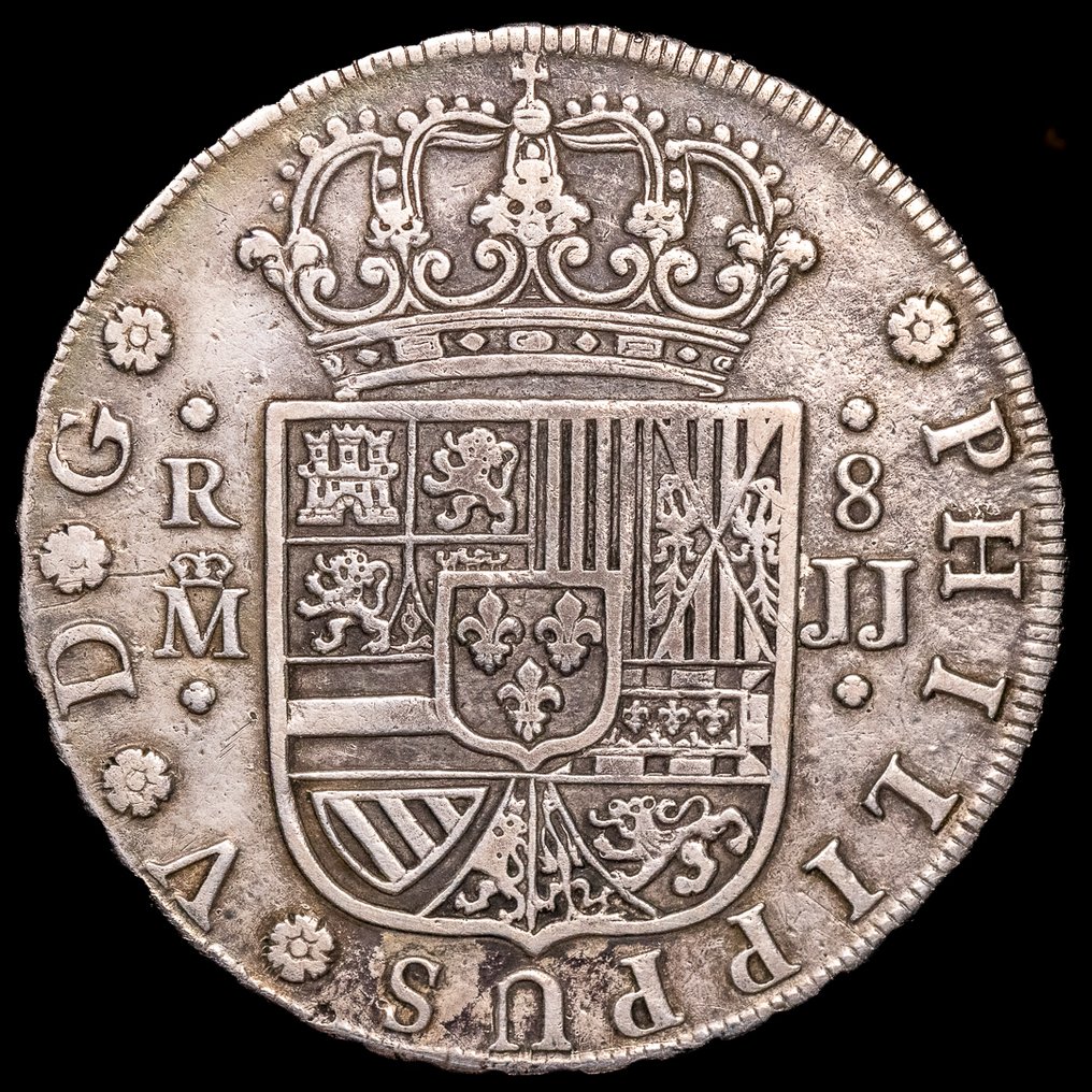 Spanien. Felipe V.. 8 Reales 1729 - Madrid JJ #1.0