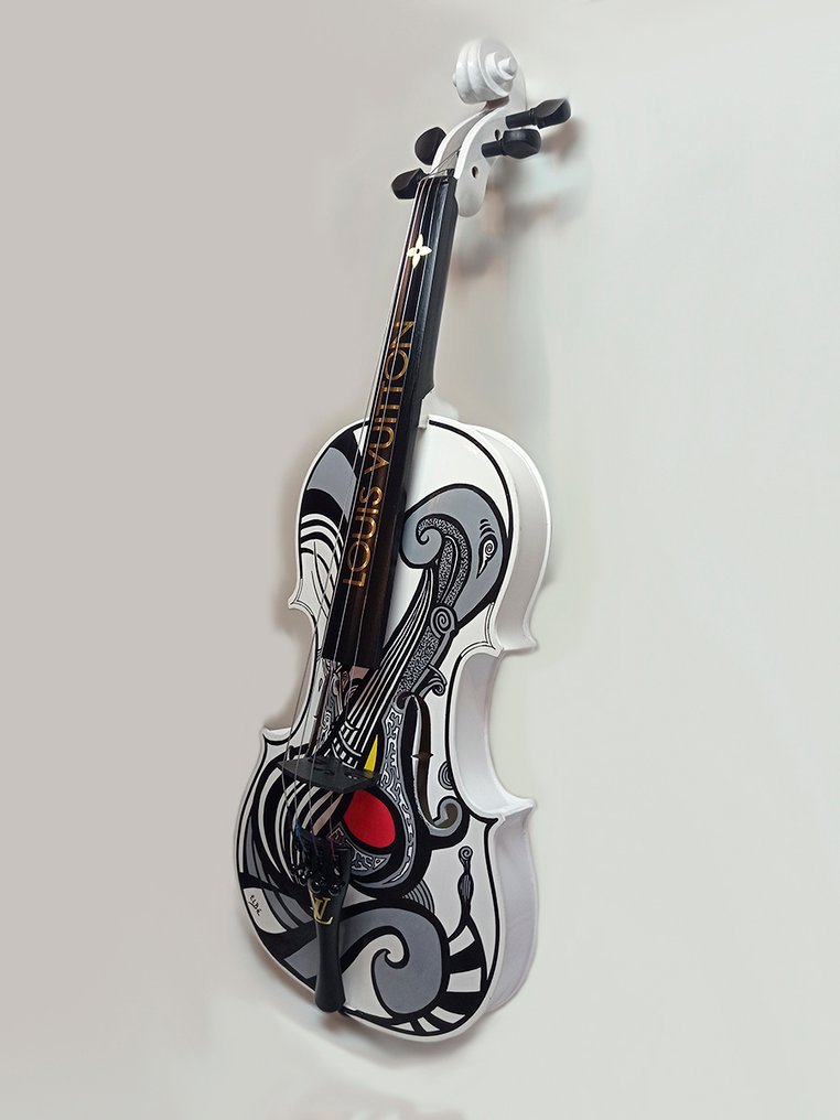 ELBé - Violon en bois 4/4 customisé à la main #3.2