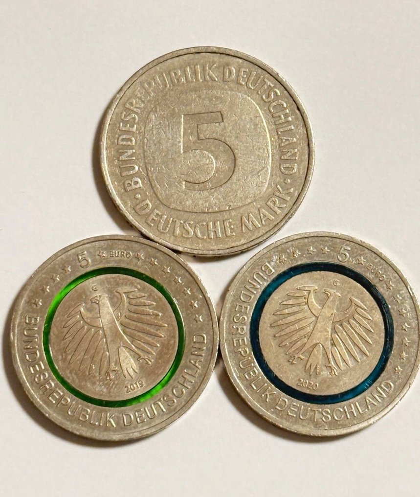Németország. Lot of 3 coins 1999-2025 (Nincs minimálár) #1.0