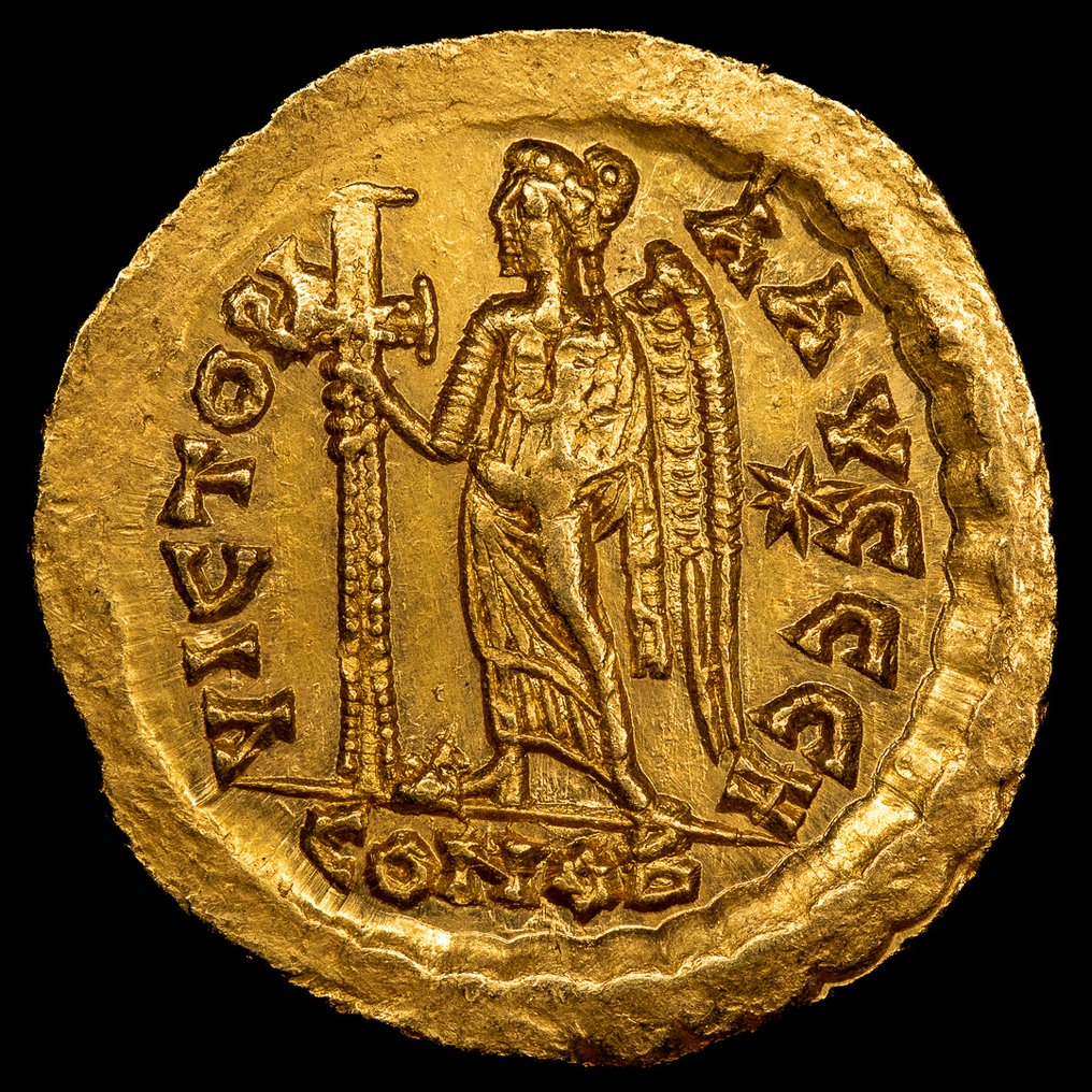 Det Byzantiske Rike. Leo I the Thracian (AD 457-474). Solidus Constantinopla #1.0