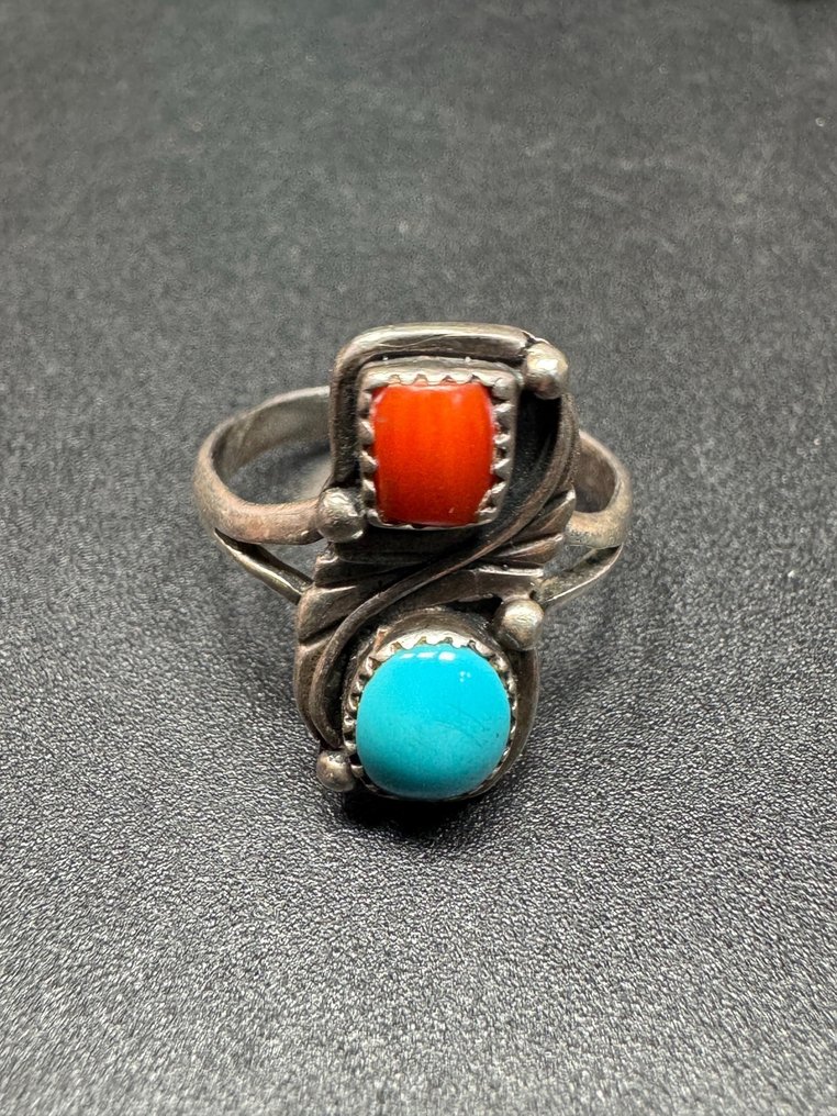 Χειροποίητο ασημένιο δαχτυλίδι από την Έθνος των Navajo. - Î—Î Î‘  (χωρίς τιμή ασφαλείας) #1.0