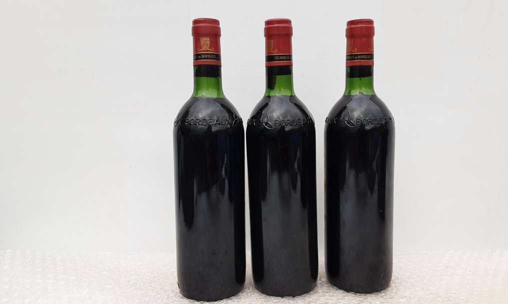 1982 Vieux Château Bourgneuf - Pomerol - 3 Flasker (0,75 L) #3.2