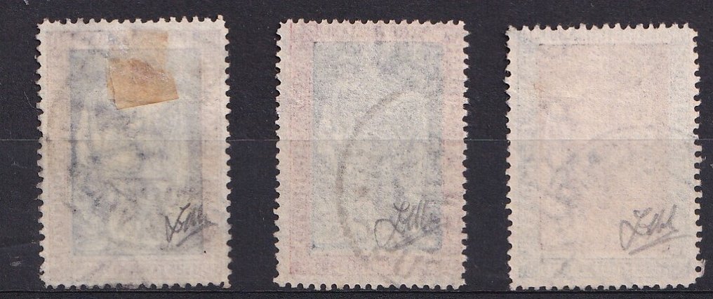 Italia Regno 1928 - Emanuele Filiberto 20 cent+25 c.+30 cent con certificato peritale Zappalà - Sassone nn.230-231-232 #3.2