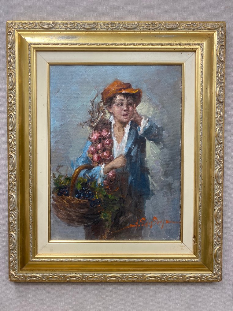 Angelo Sansone (1949) - Il venditore di frutta #2.1