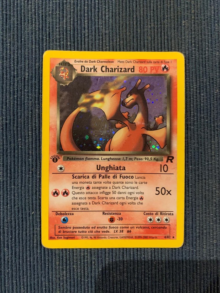 Pokémon - 1 Card - Dark Charizard 4/82 Folie - WOTC - Team Rocket #1.0