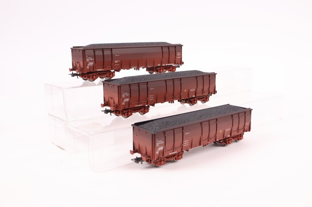 Electrotren H0 - 6509K - Set machetă tren cu vagon marfă (1) - Set de 3 vagoane tip Ealos - RENFE #1.0