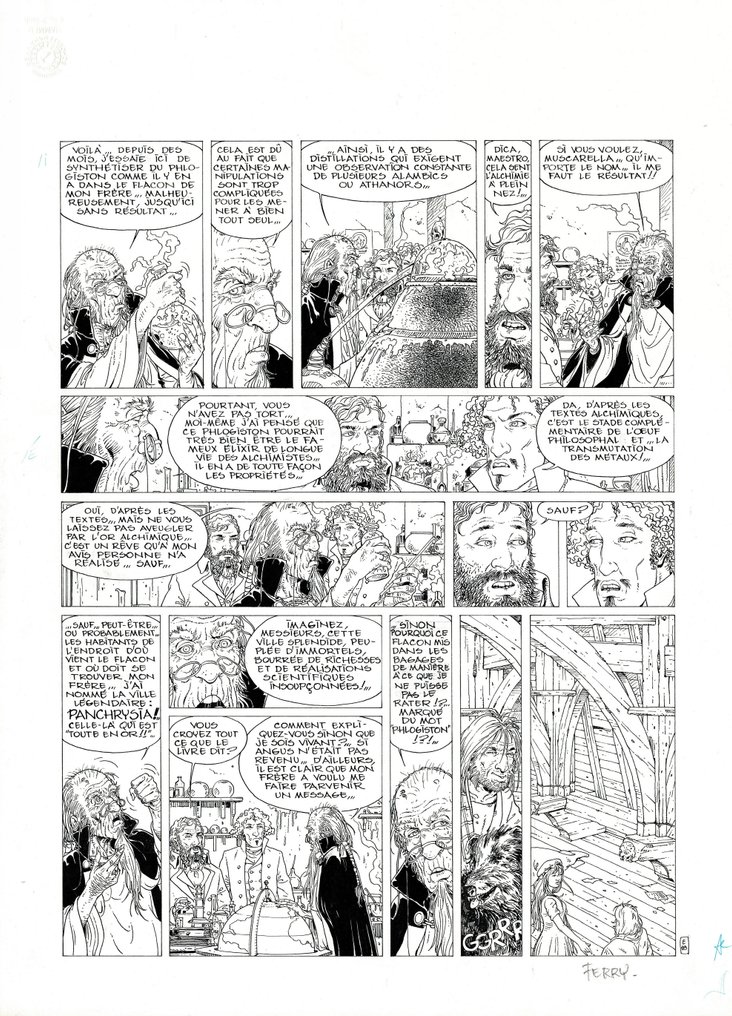 Ferry - 1 Original page - Les chroniques de Panchrysia T1 - L'Envol - 1996 #1.0