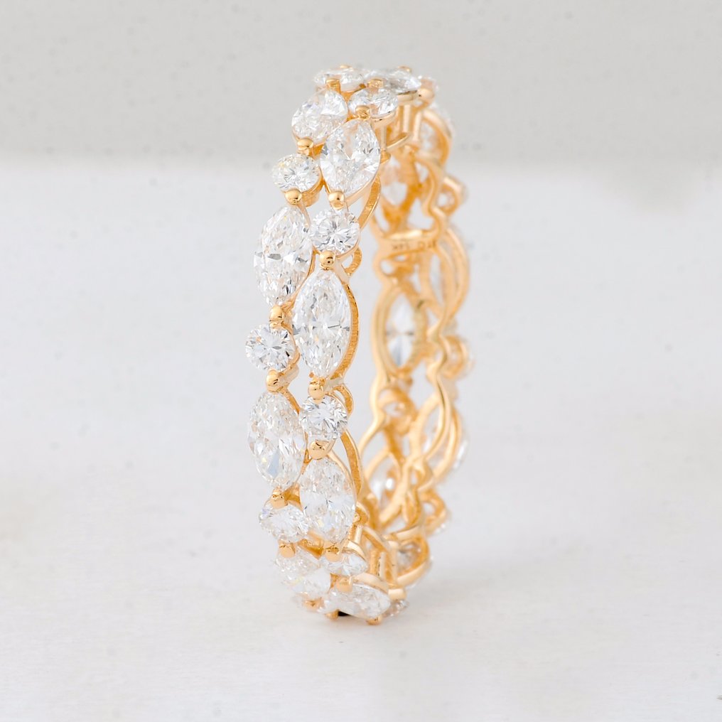 Ingen reservasjonspris - Ring - 14 karat Hvitt gull -  2.79ct. tw. Diamant (Lab-dyrket) - Diamant #3.2