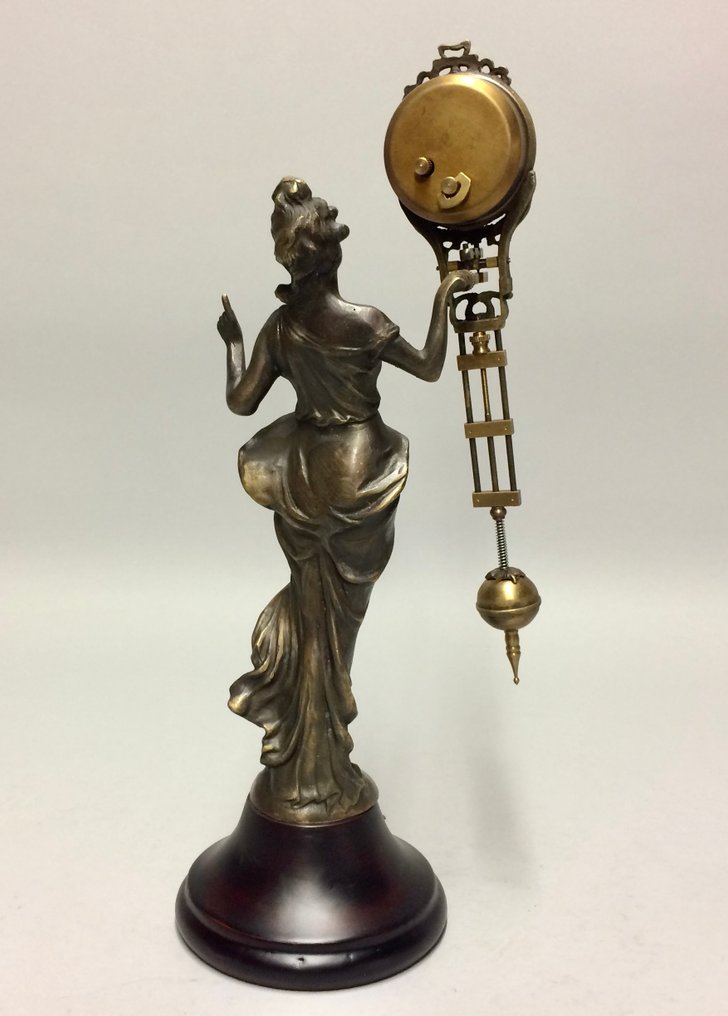 Ceas-enigmă cu pendul - Aliaj - la sfârșitul secolului al XX-lea #4.3