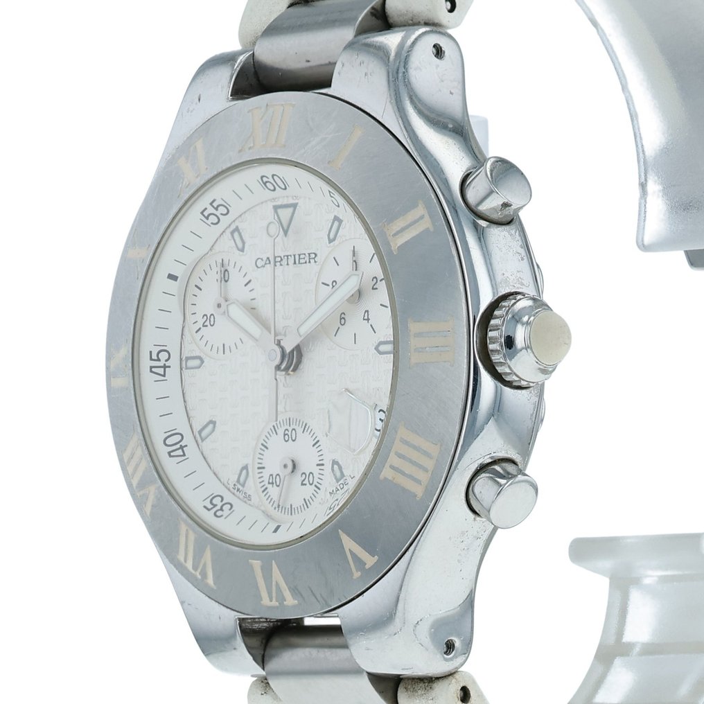 Cartier - Must 21 Chronoscaph Date - Ingen reservasjonspris - 2424 - Herre - 2000-2010 #3.2