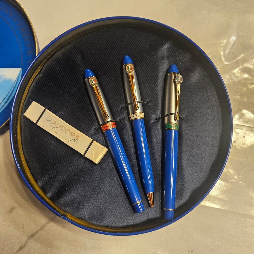 Stiftetui - aurora - Plastik, Stahl, Vergoldet #3.2