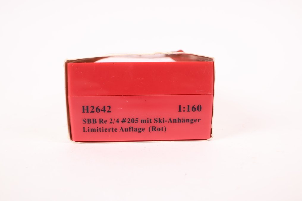 Hobbytrain N - H2642 - Train unit (1) - RBe 2/4 'Red Arrow' with baggage car - SBB #4.3