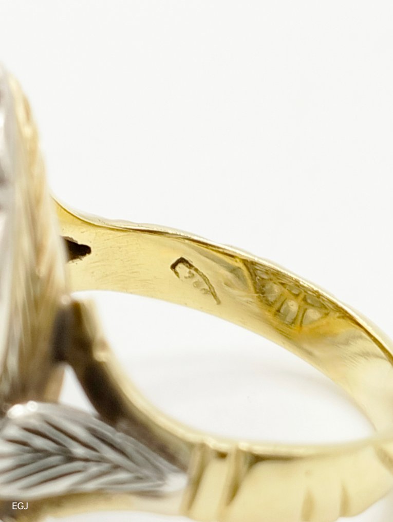 Δαχτυλίδι - 18 καράτια Κίτρινο χρυσό Διαμάντι (Φυσικό) #4.3