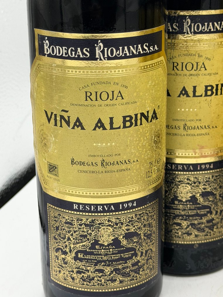 1994 Bodegas Riojanas, Viña Albina - Rioja Reserva - 6 Flasker (0,75 L) #3.2