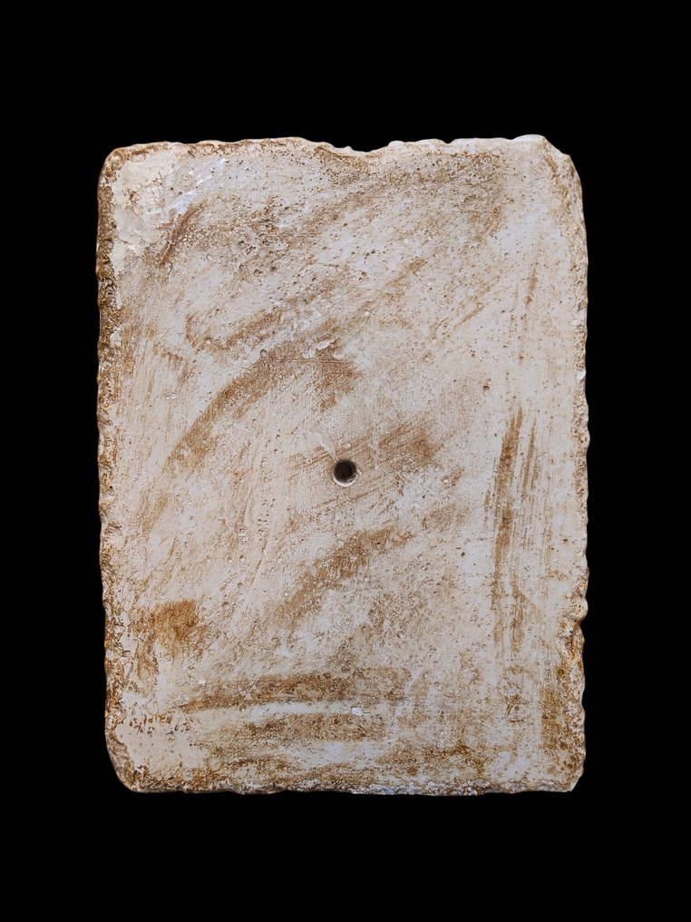 Szobor, "Frammento Colonna Greca" - 25 cm - ásványkő #4.3