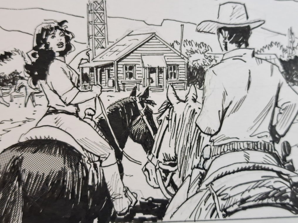 Altuna, Horacio - 1 Original page - Tex: Inferno a Red Junction #2.1