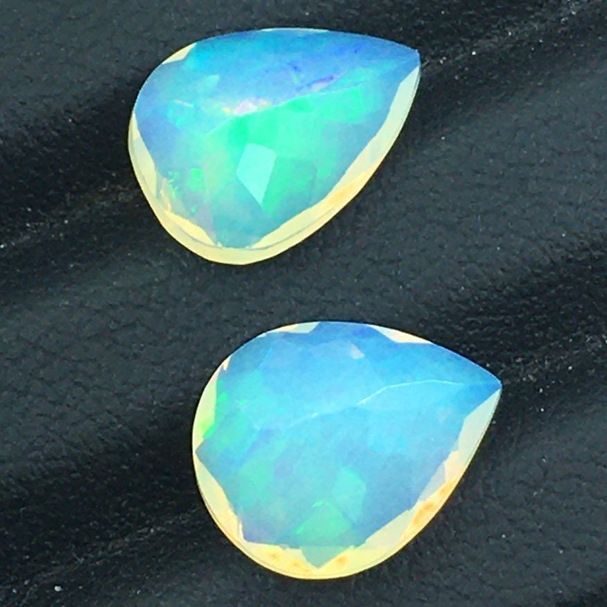 No reserve price - 2 pcs White Opal - 5.09 ct - Antwerp Laboratory for Gemstone Testing (ALGT) - NATURAL OPAL #1.0