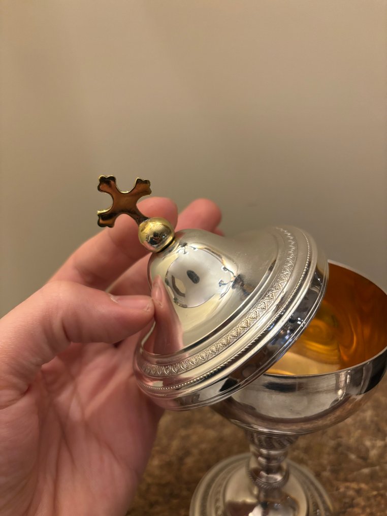 Pyx - Fém, Ezüstözött - Pisside metallo argentato. #4.3